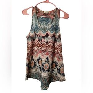 Ginger G floral botanical boho tank top Size Medium